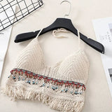 Boho Camisole Women Crochet Knitted Top