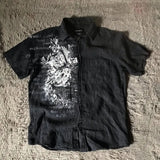 Y2K Gothic Tie Shirt