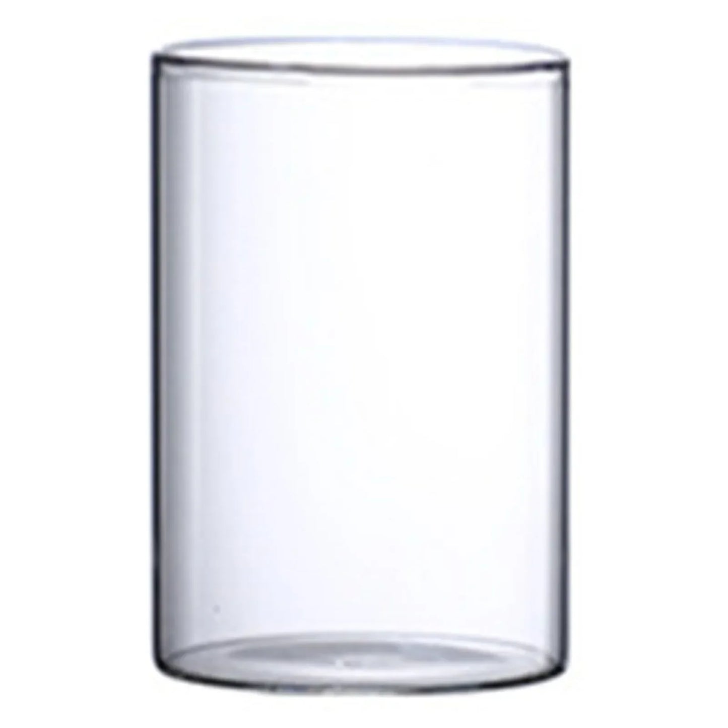 Vintage Minimalist Glass Vase Cylinder Flower