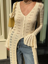 Handmade Crochet Knit Long Cardigans for Women