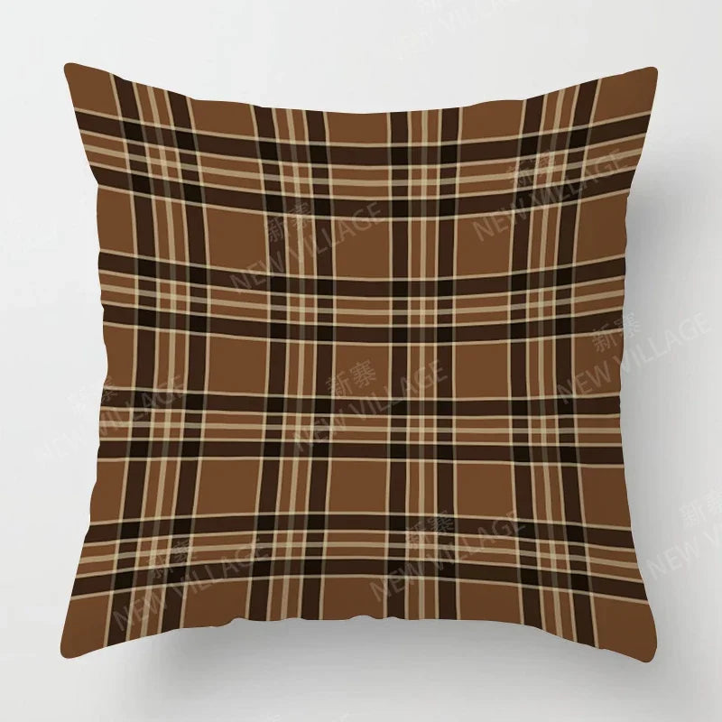 Simple Checkered Pillowcase