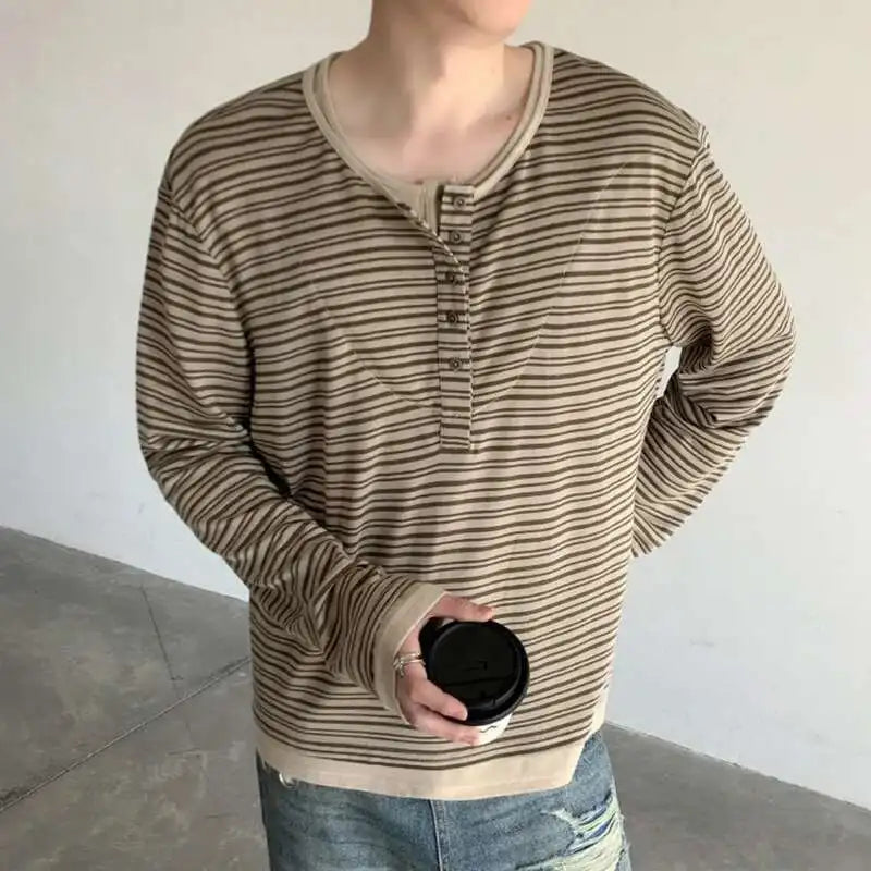 Casual Striped Long Sleeve T-Shirt