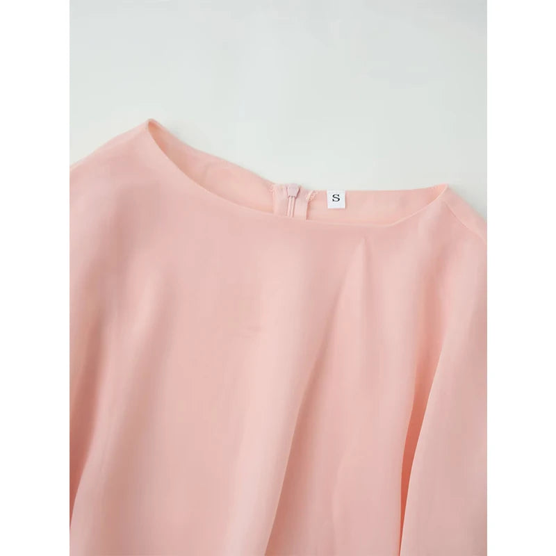 Women Cape Pink Maxi Dresses
