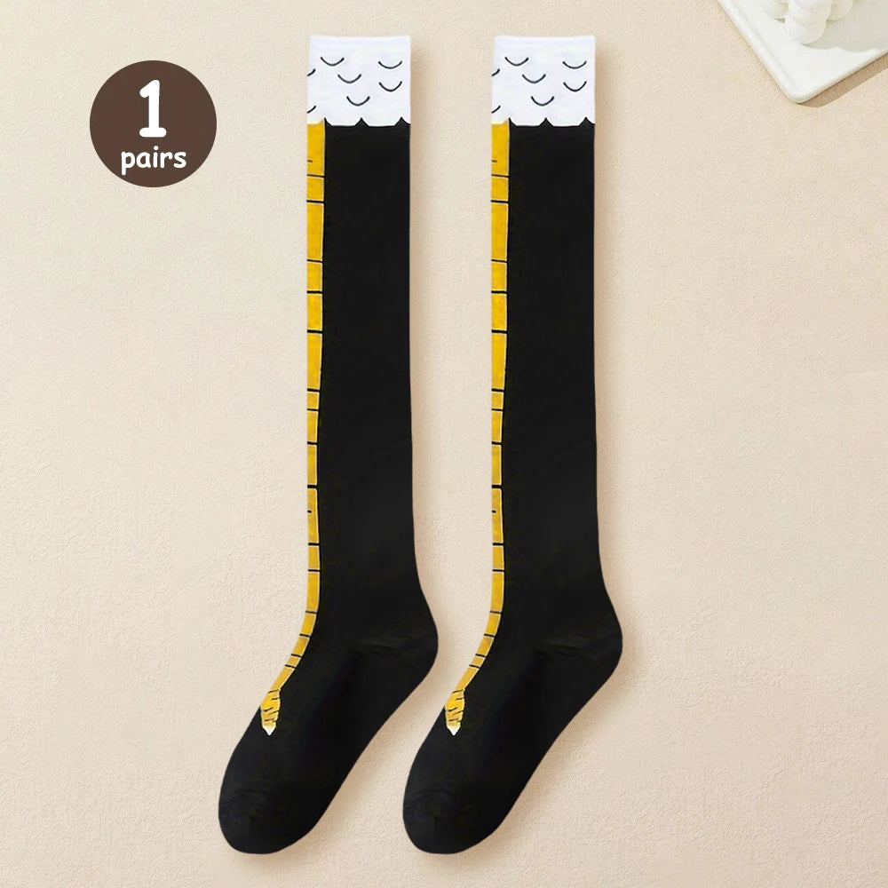 Funny Chicken Knee-High Socks