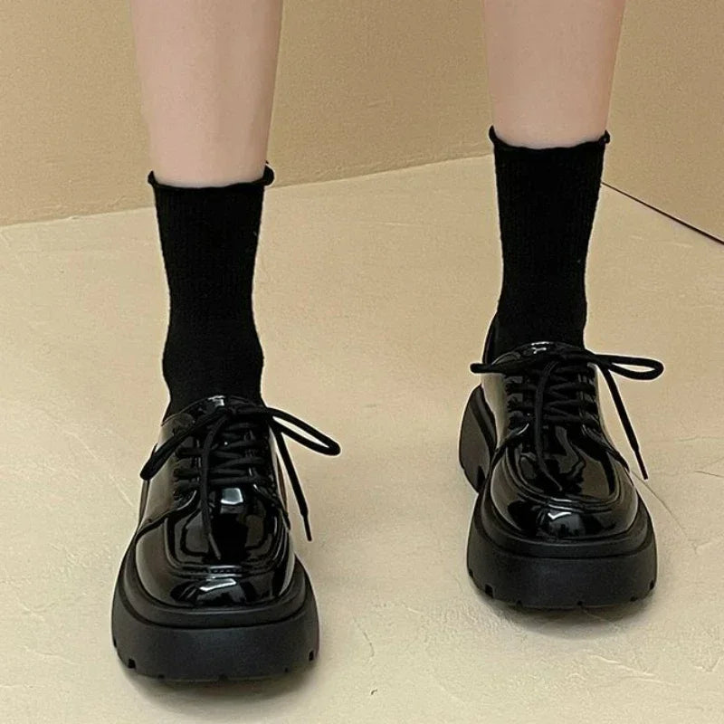 Soft Grunge Black Platform Shoes