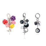 Y2k Dice Billiards Keychain