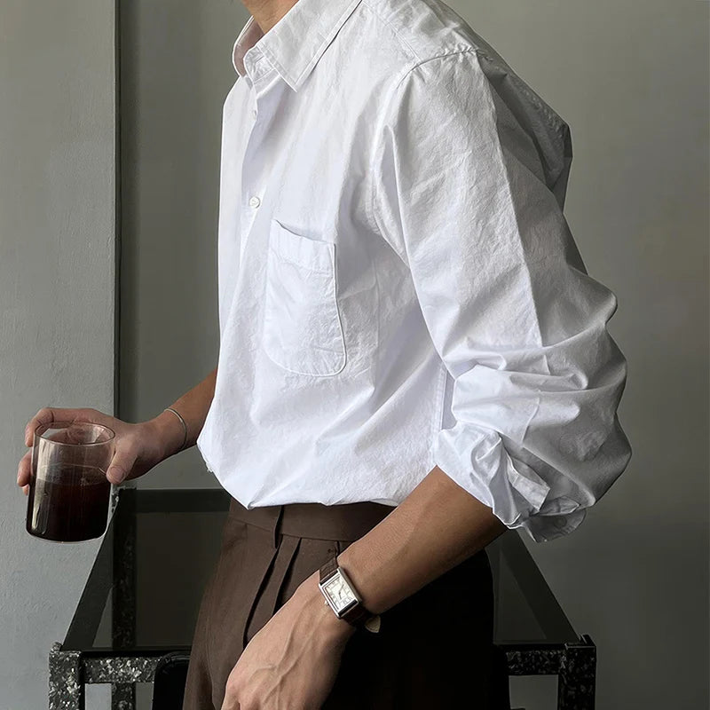Old Money Men's Linen Long Sleeve Shirt
