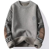 Striped Long Sleeves Patchwork Sweater