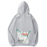 Angel God Printed Fleece Hoodie