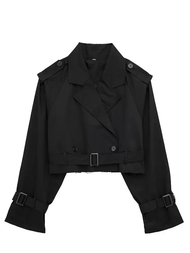 Vintage Women Cropped Jacket