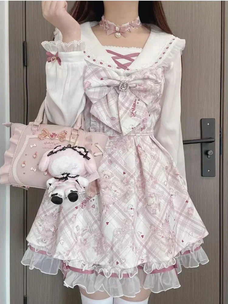 Coquette Bow Princess Mini Dress