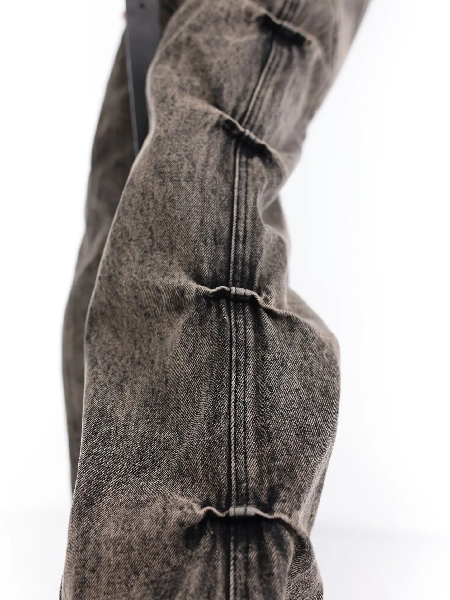 High Waisted Cyberpunk Washed Jeans