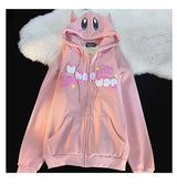 Sudaderas con capucha Oversize japonesas con bordado del diablo