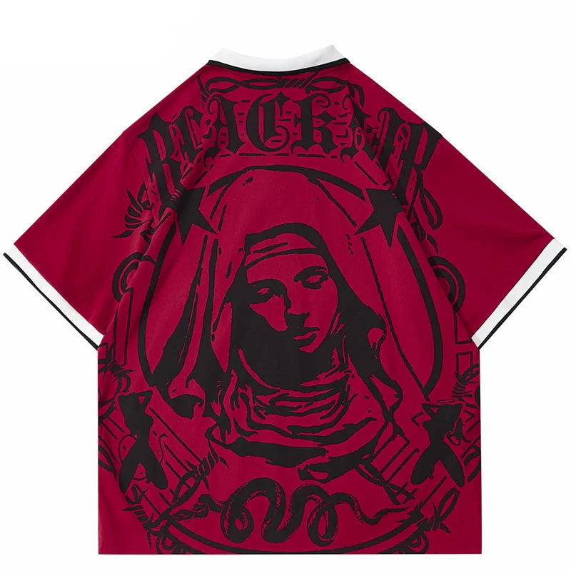 Virgin Mary Graphic Vintage T-Shirt