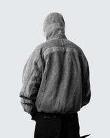 Classic Washed Gray Balaclava Ninja Sweetshirt