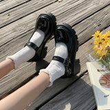 Zapatos Cyberpunk De Color Sólido Para Mujer