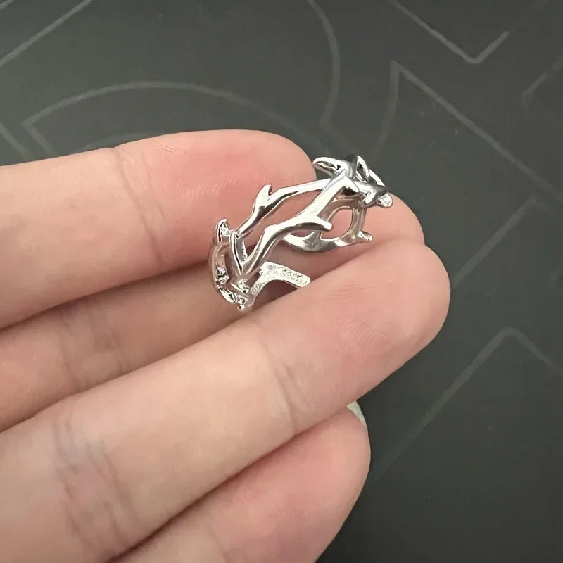 Rose Thorn Stainless Steel Ring
