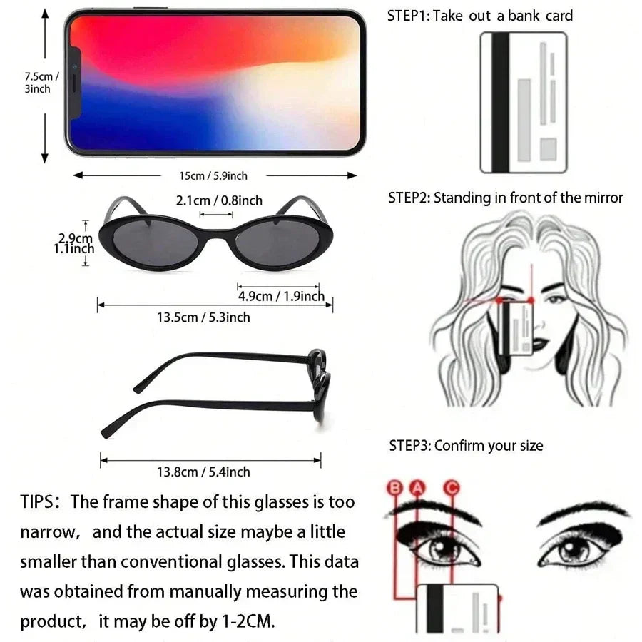 Y2K Retro Oval Sunglasses
