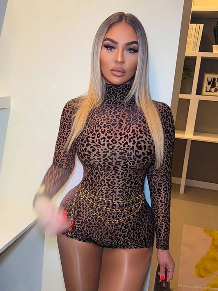 High Street Leopard Jumpsuit