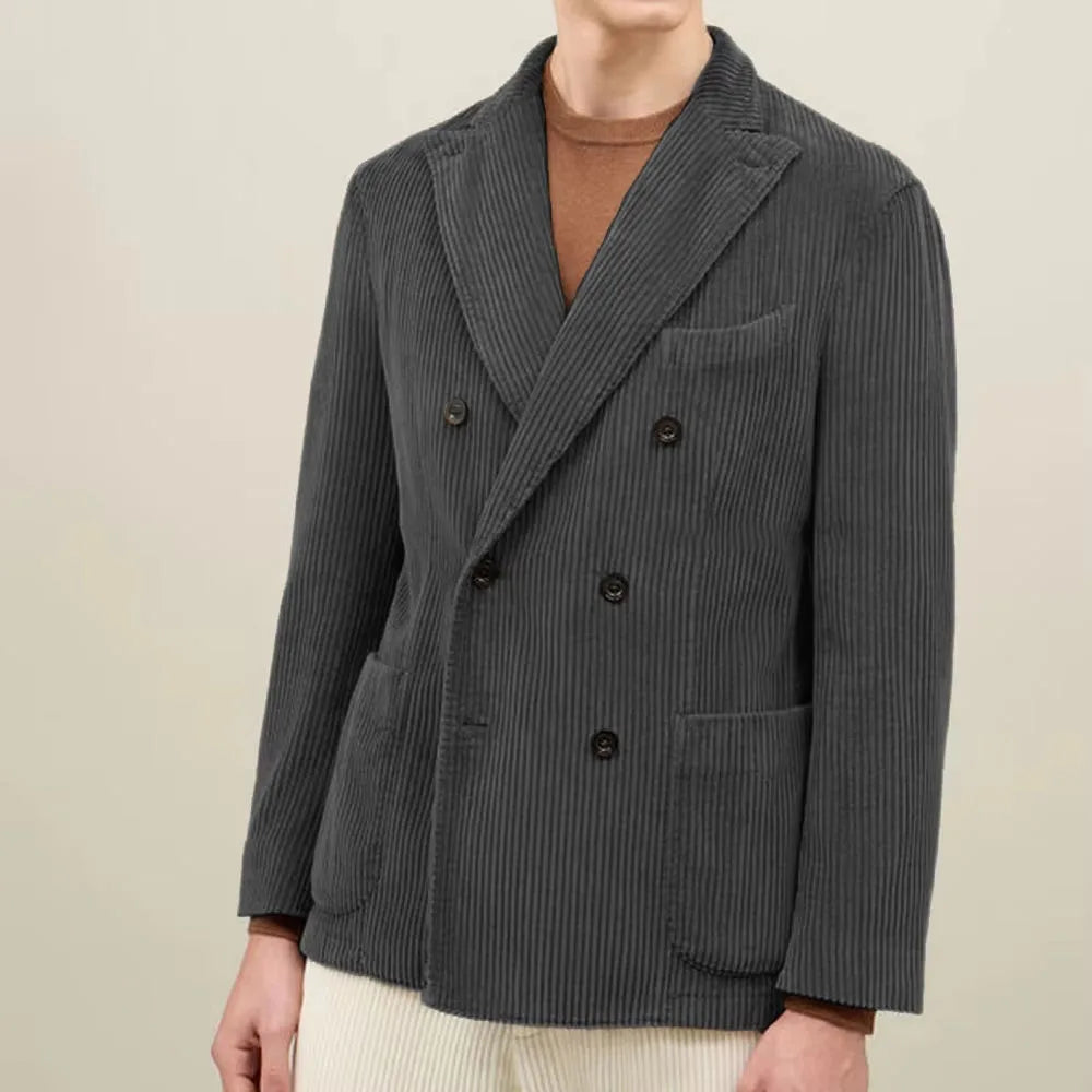 Men's Brown Corduroy Old Money Blazer