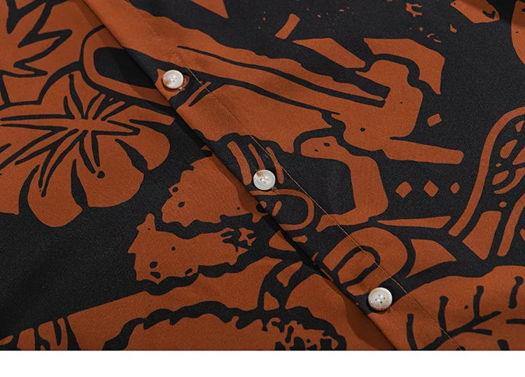 Japanese Graphic Hawaiian Beach Shirt