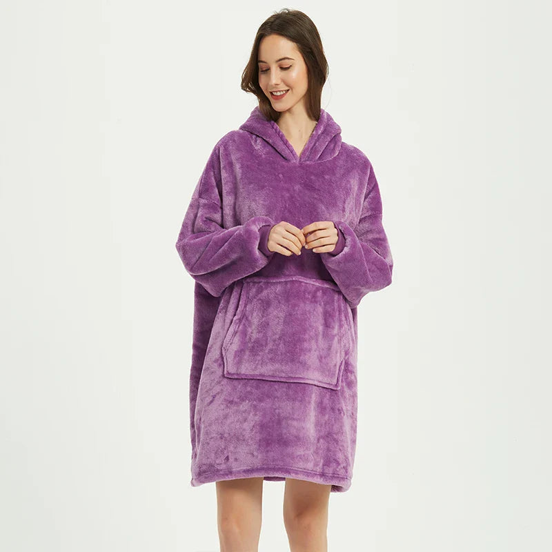 Winter Blanket Hoodie Oversized Sweatshirt