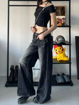 Acubi Black Vintage High Waist Jeans