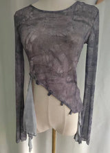 Grunge Vintage Hollow Out Blouses