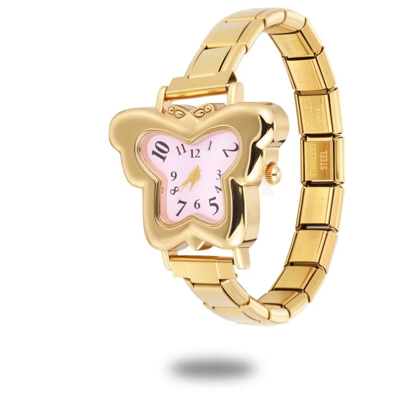 Italian Stainless Butterfly Watch