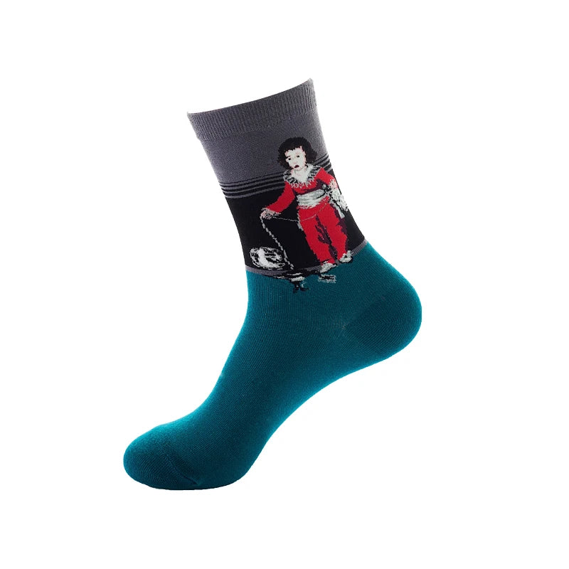 Classic Famous Art Cotton Socks
