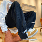 High Street Jacquard Loose Casual Pants