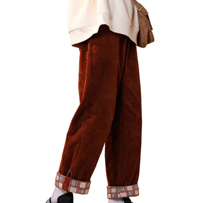 Vintage Kordhose mit Kordelzug für den Herbst