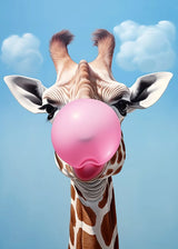 Colorful Funny Animal Blowing Posters