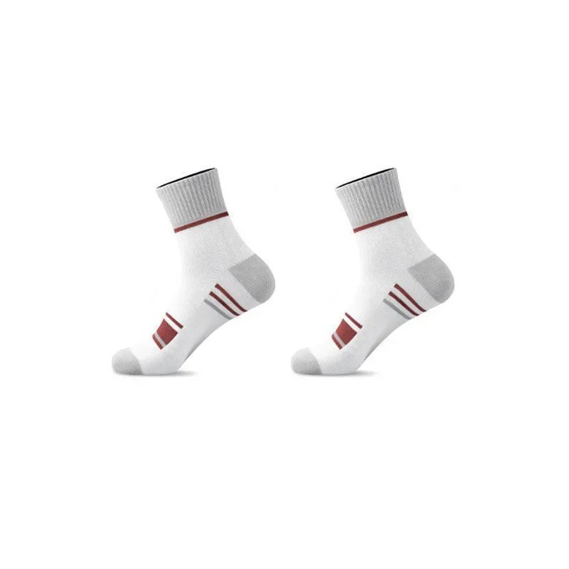 Cotton Striped Middle Height Socks