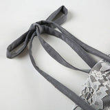 Acubi Lace Bow Corset Top