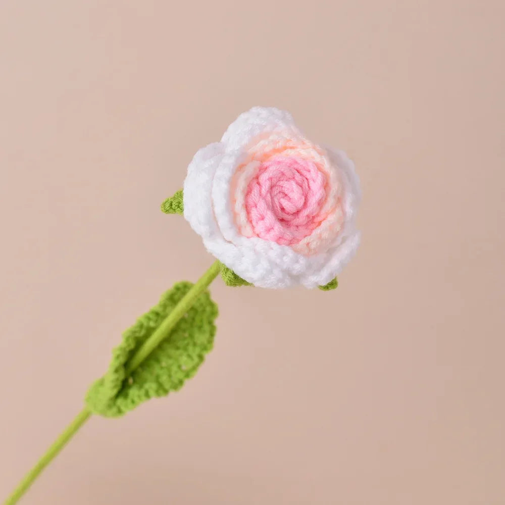 Single Bouquet Hand-Knitted Crochet Flower