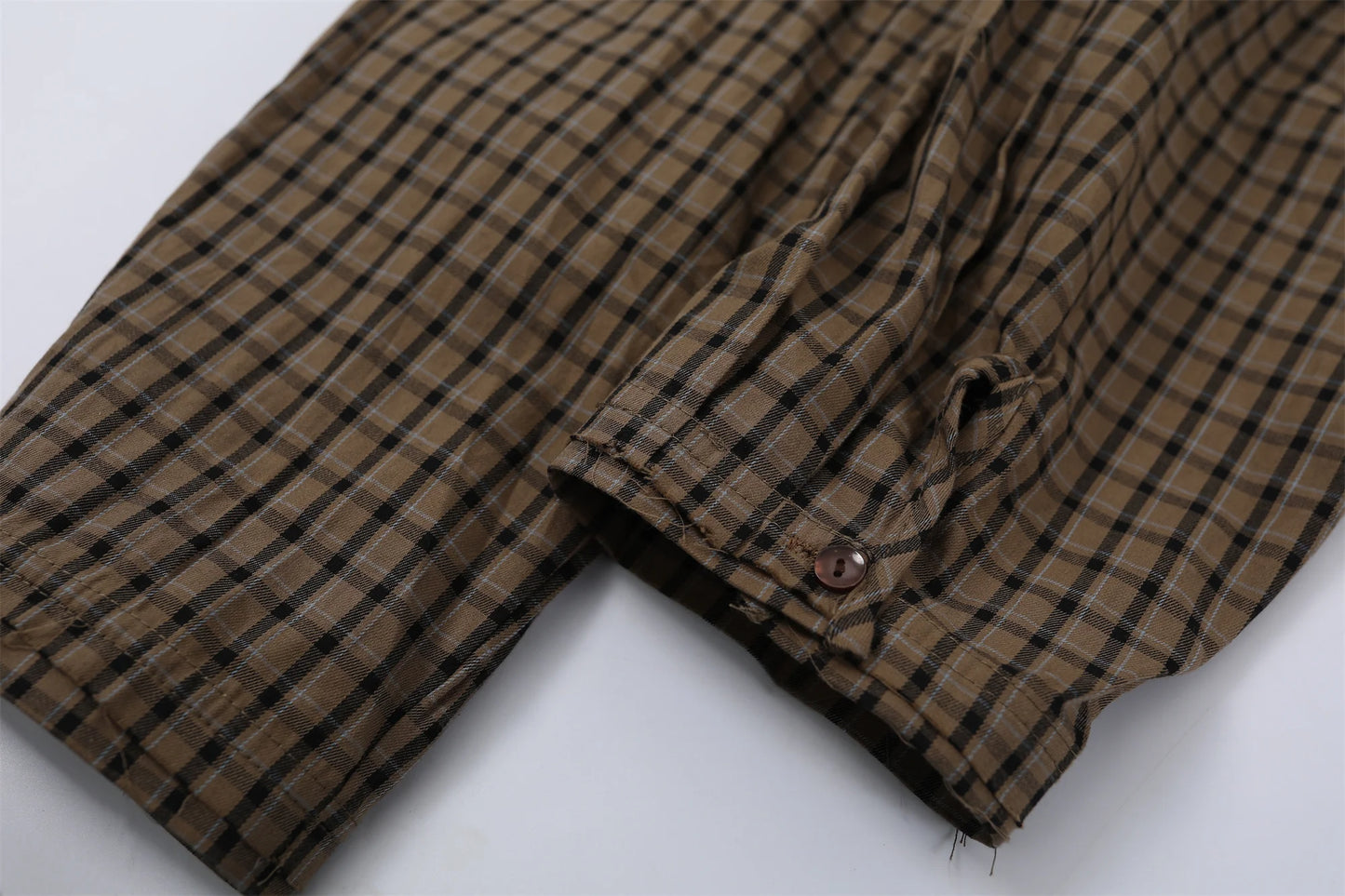 French Vintage Old Money Women's Plaid Shirt