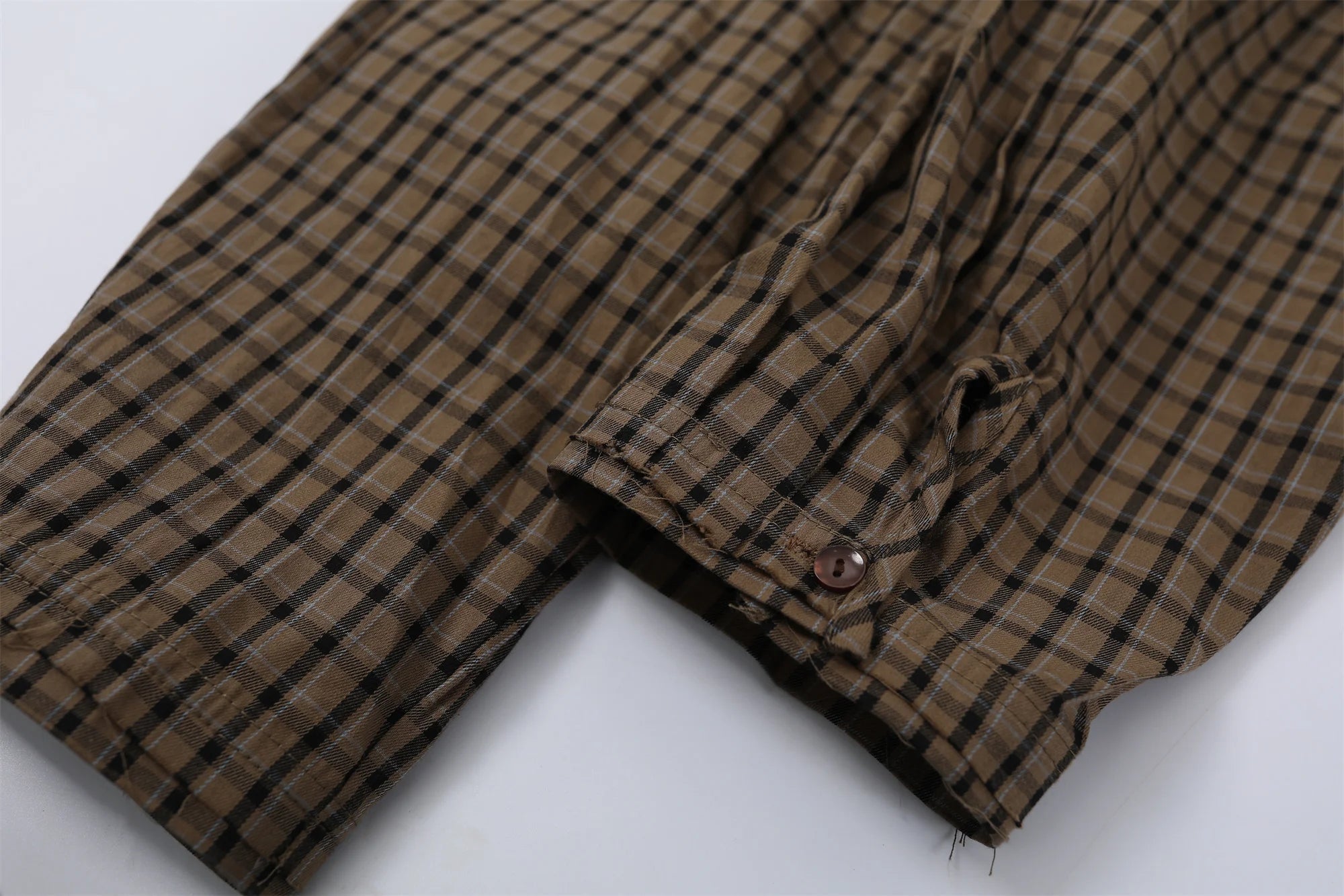 French Vintage Old Money Women's Plaid Shirt