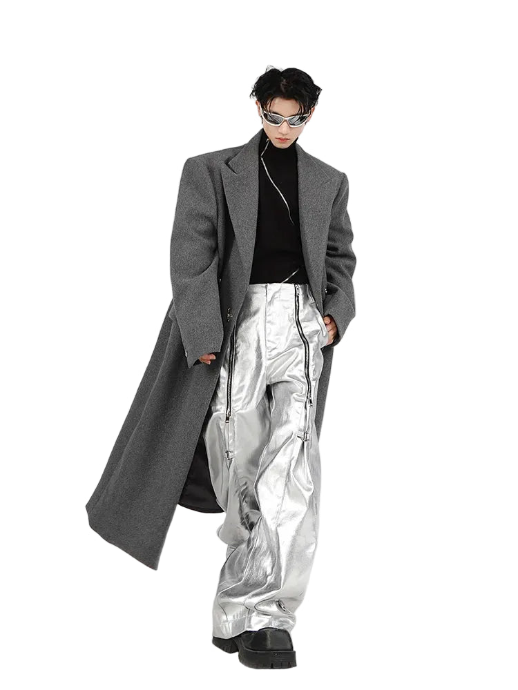 Y2K Cyber Parachute Pants