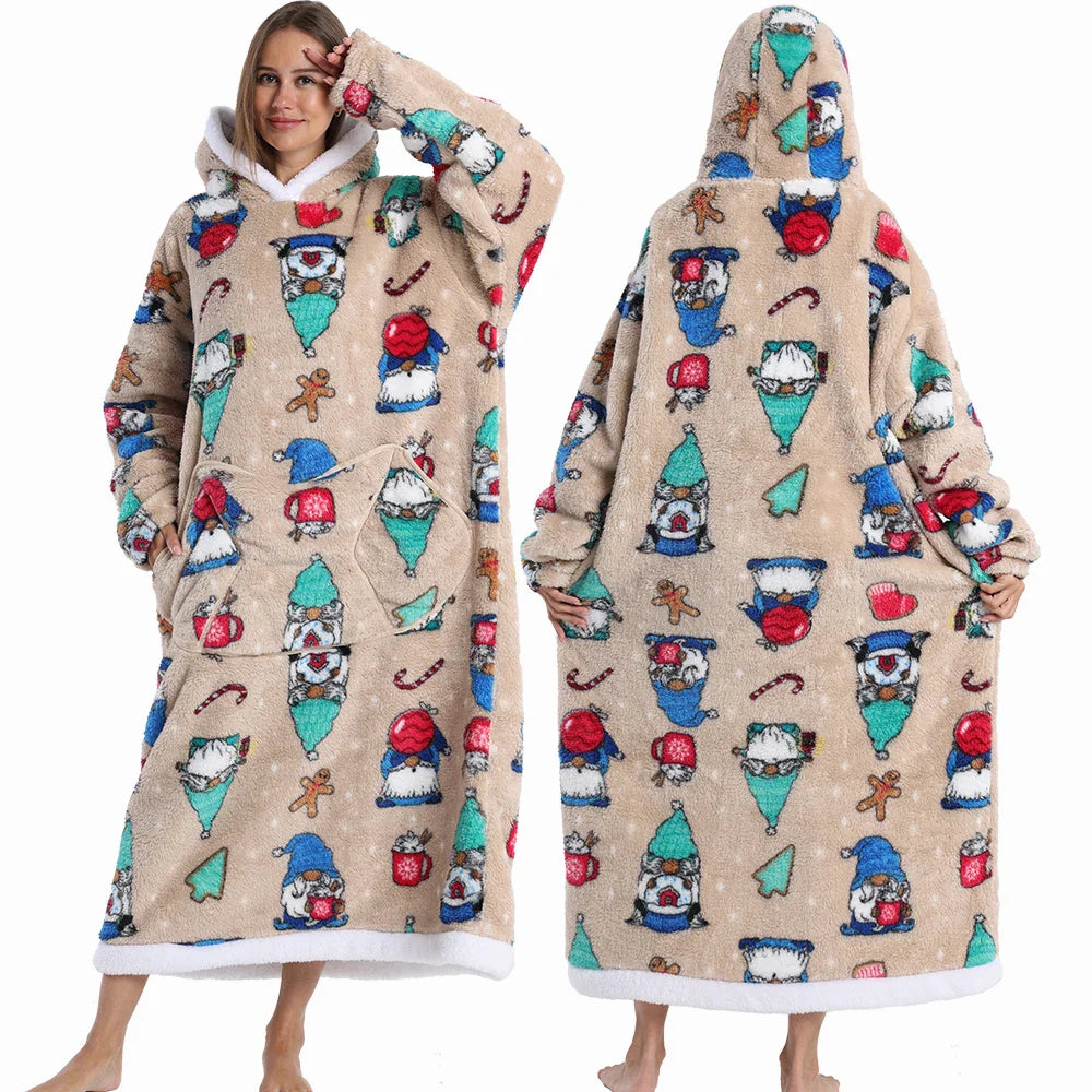 Cartoon Tragbare Homewear Pyjama-Decke