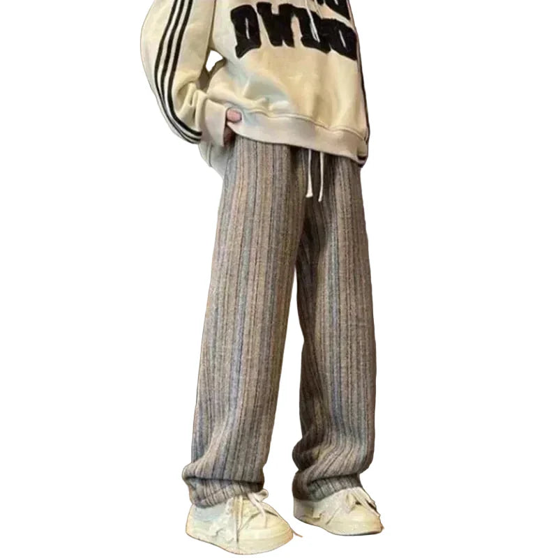 Comfy Woolen Straight Leg Pants