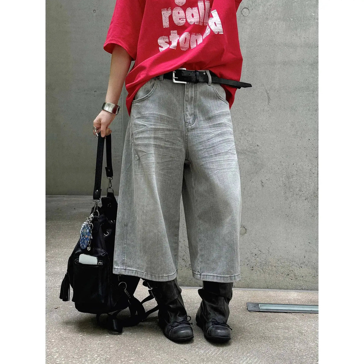 Y2K Ultra-Wide Denim Jorts