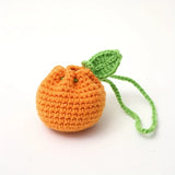 Handmade Crochet Orange Knitted Bag