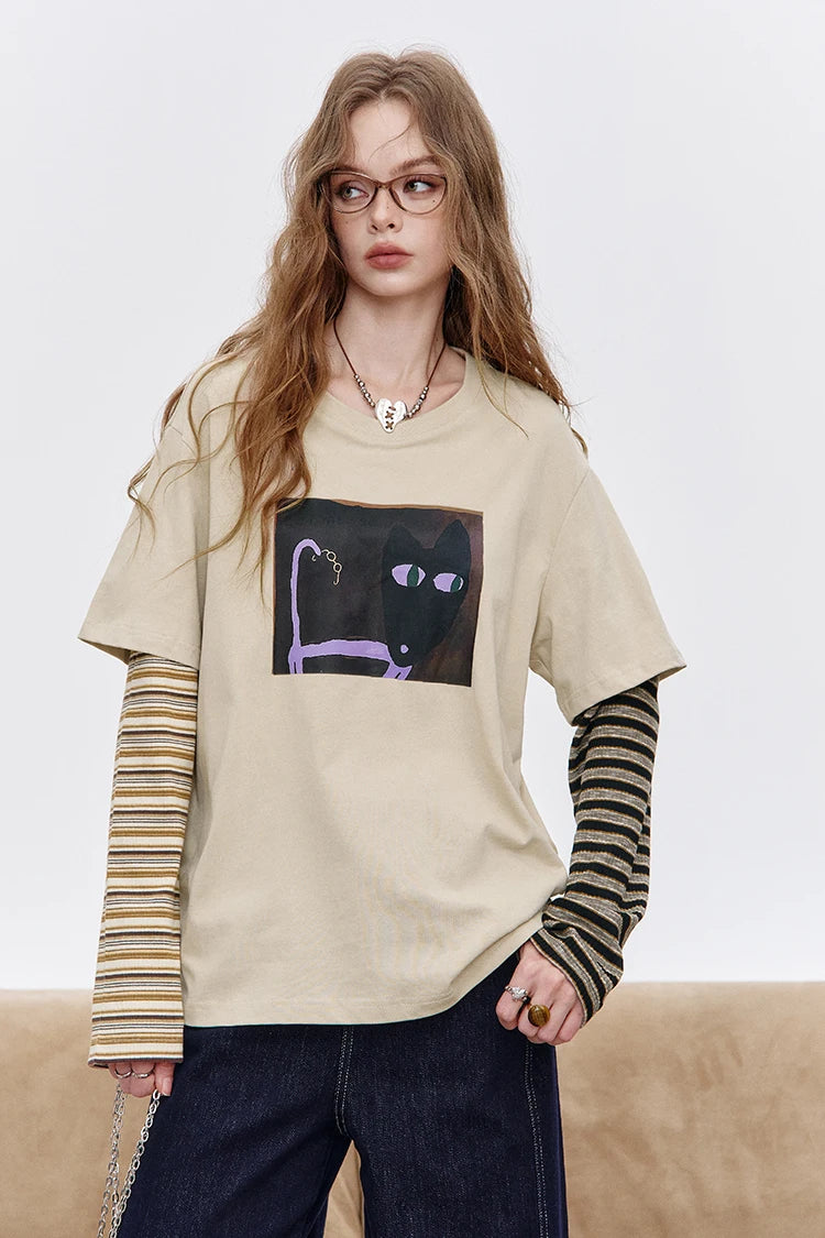 Autumn Layered Long Sleeve T-shirt