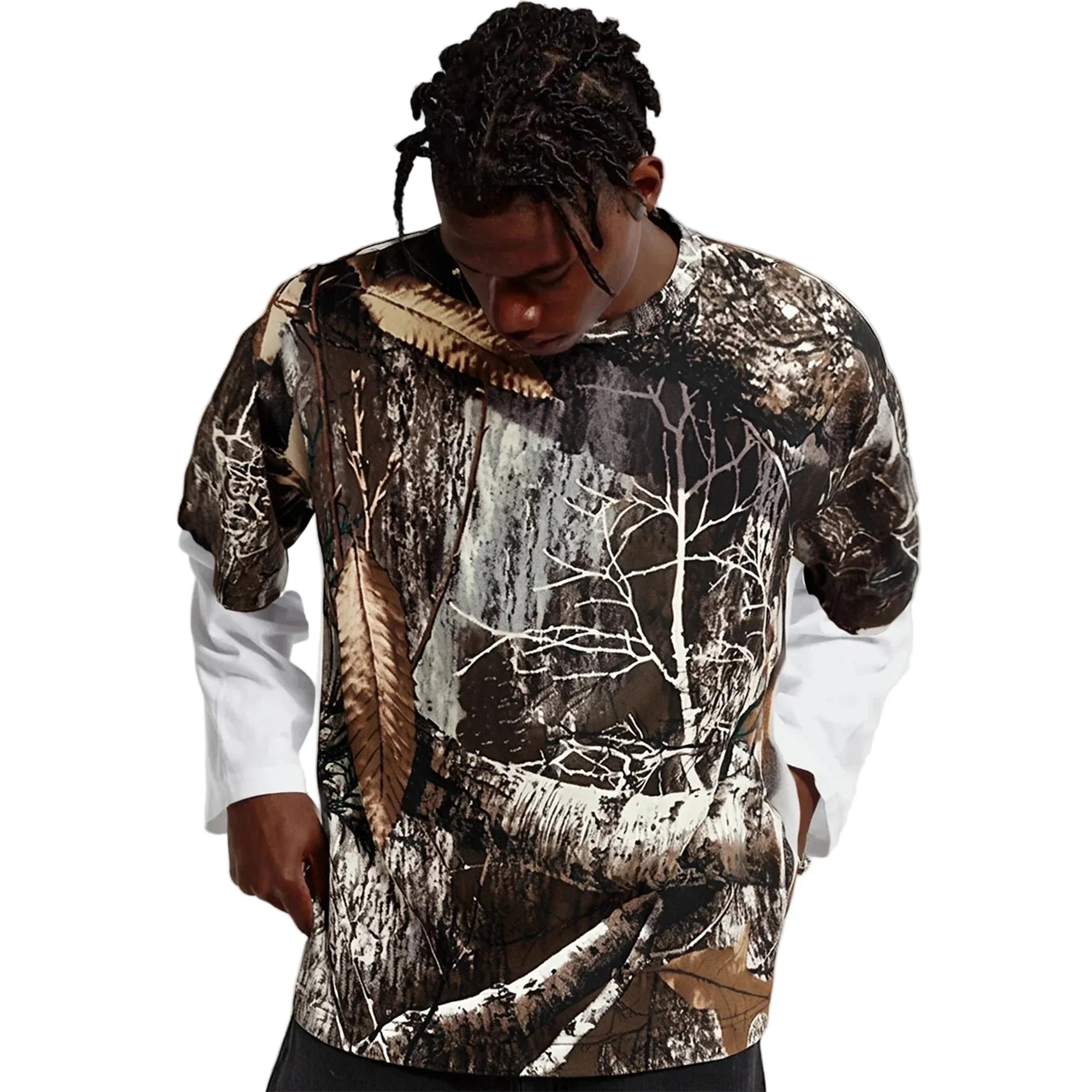 Vintage Real Tree Camo Long T-Shirt
