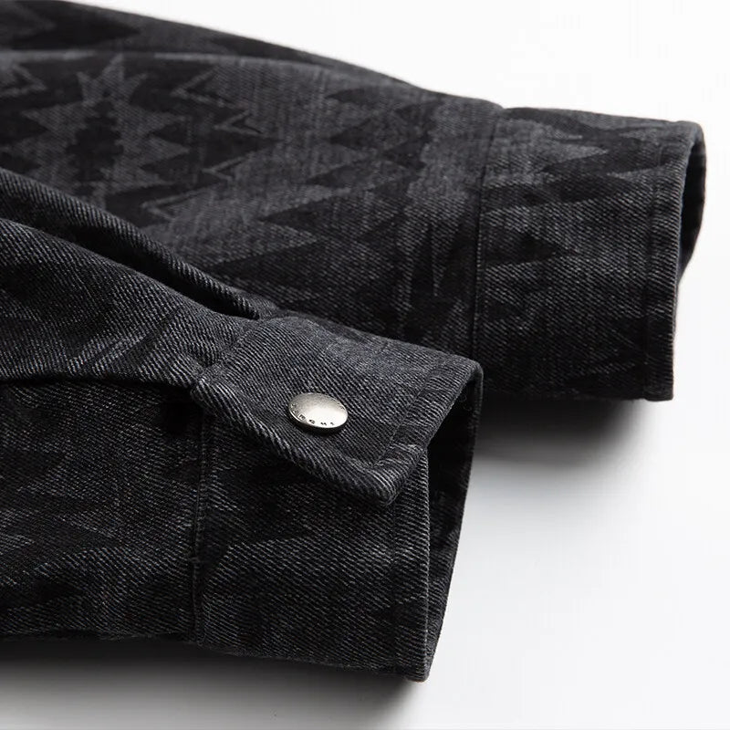 Camisa Jacquard Lavada Vintage