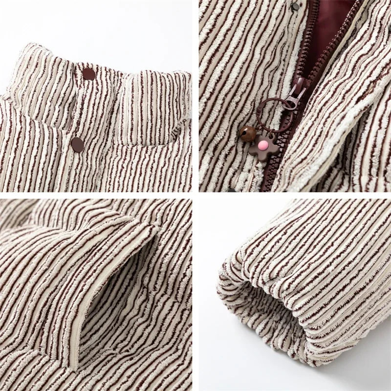 Bamboo Woolen Cotton Padded Puffer Jacket