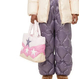 Starry Quilted Puffed Handbag