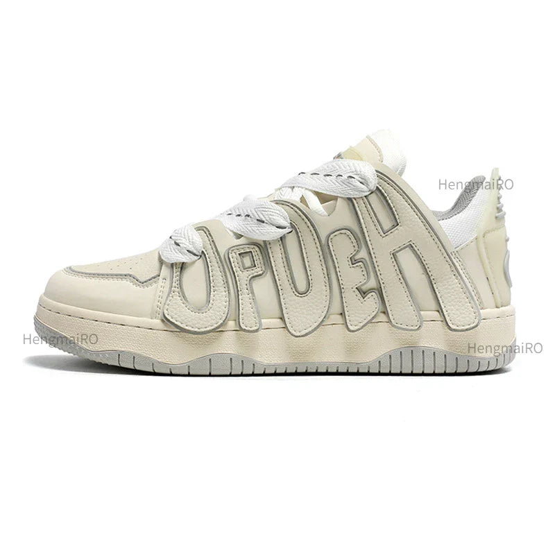 Y2K Punk Skater Letters Sneakers