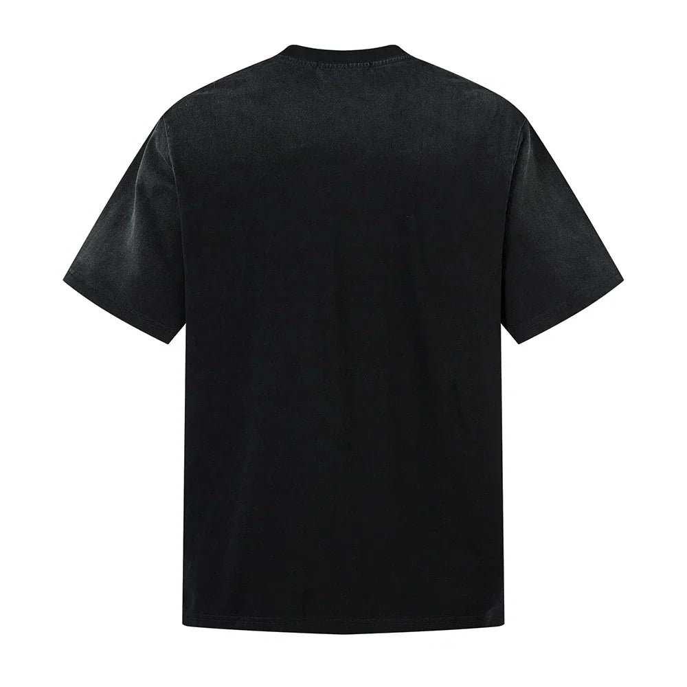 Y2K Distressed Print Short Sleeve T-Shirt
